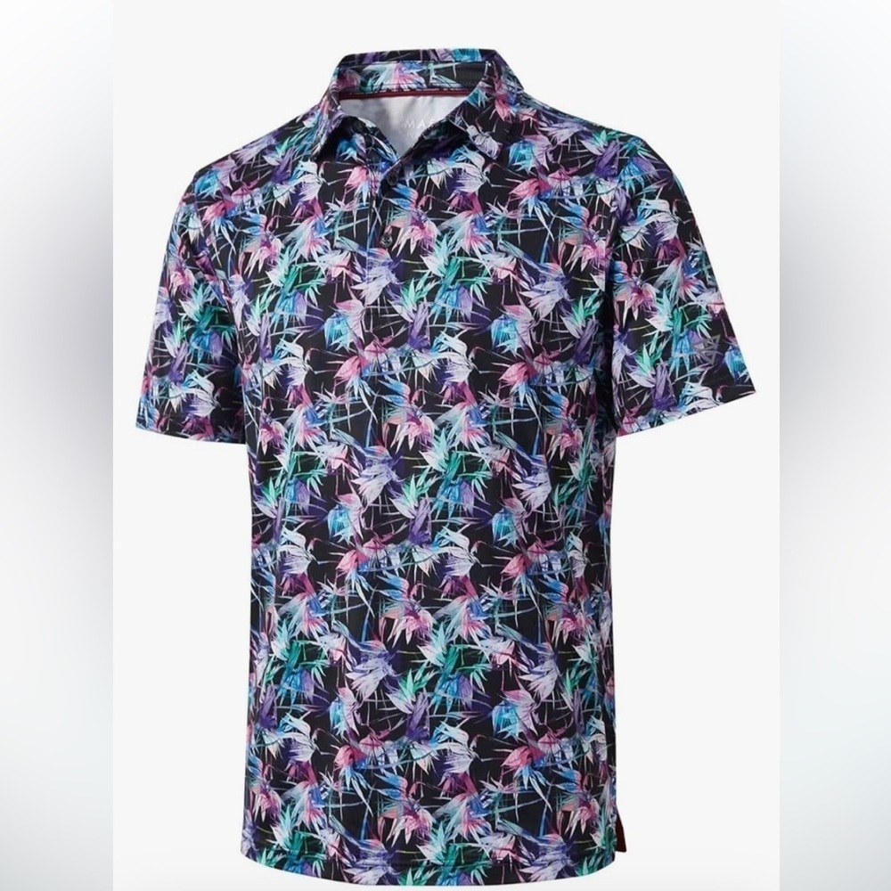 NWT Golf Polo Shirts Short Sleeve Performance Moisture Wicking Dry Fit  2XL